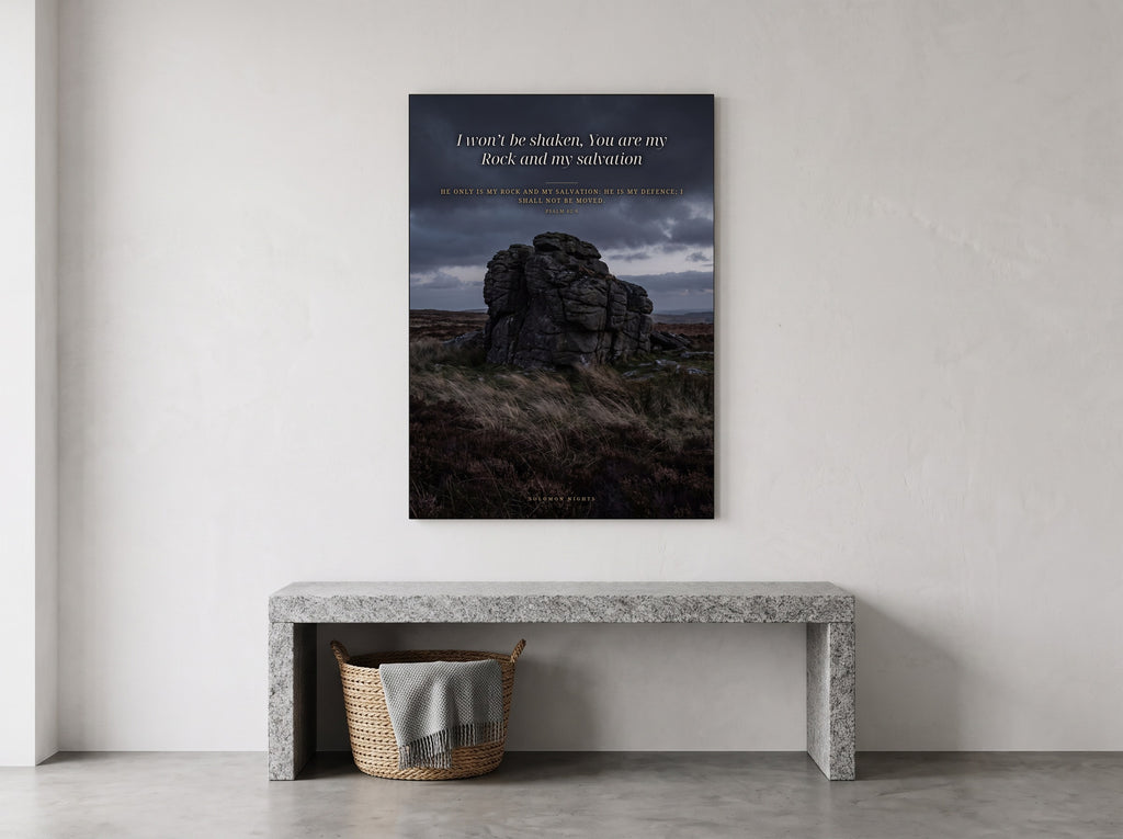 I Will Not Be Moved print framed on a wall